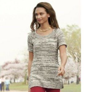 CAbi Style #973 Marled Short Sleeved Sweater